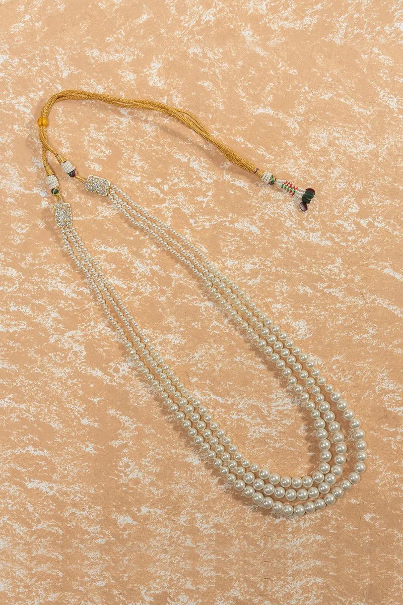 Ivory Three Layered Pearl Mala