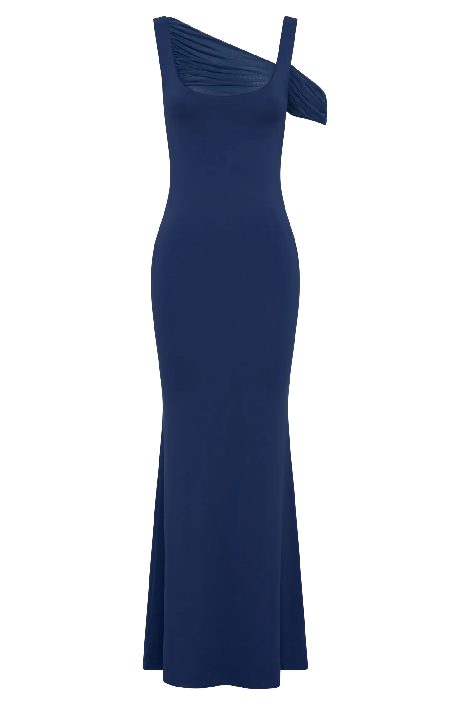 Janette Recycled Nylon And Mesh Sleeveless Maxi Dress  - Navy