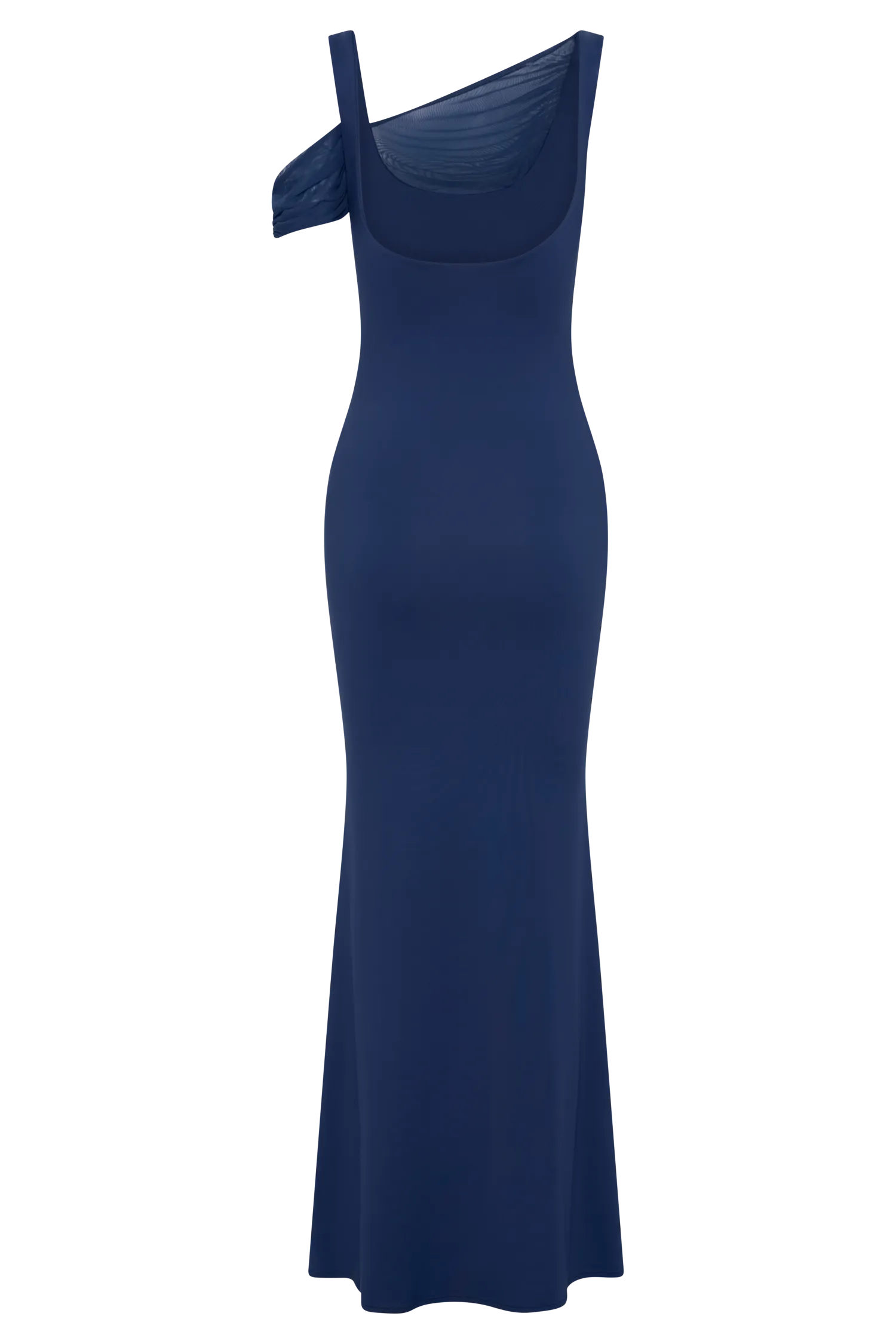 Janette Recycled Nylon And Mesh Sleeveless Maxi Dress  - Navy