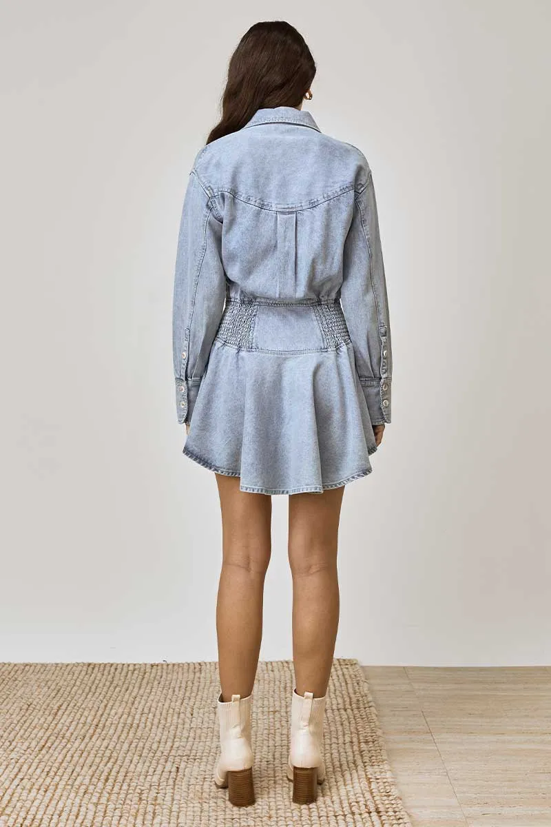 Lain Denim Shirt Dress