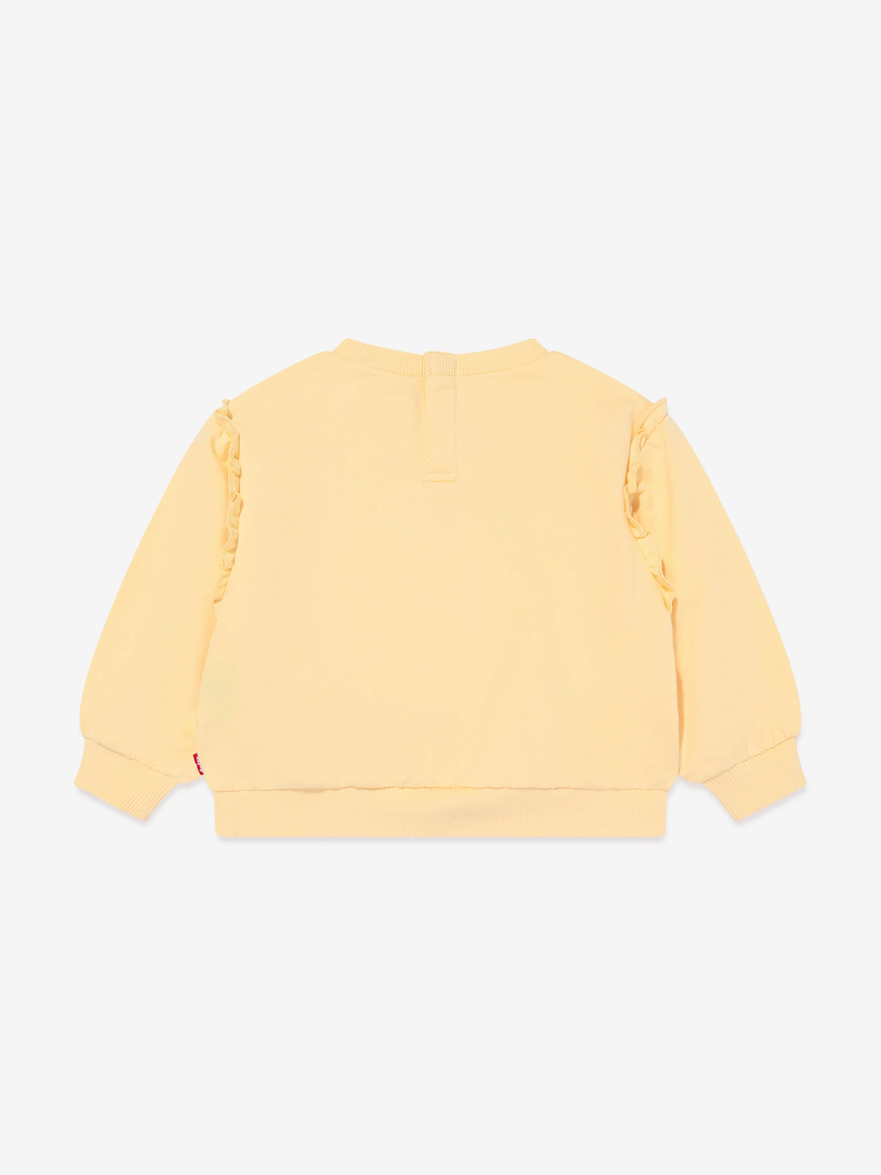 Levi's Wear Baby Girls Balloon Sleeve Sweatshirt in Yellow