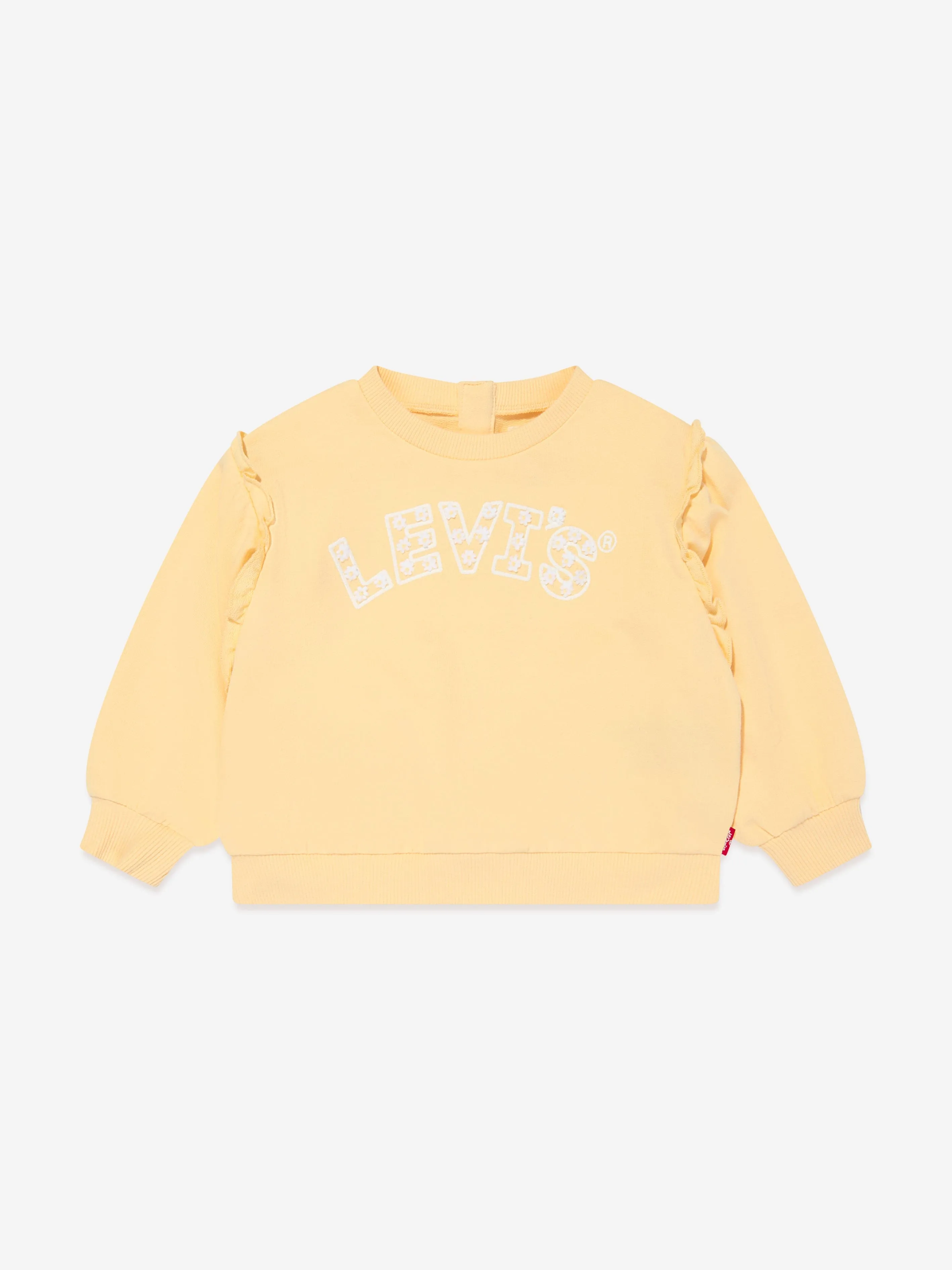 Levi's Wear Baby Girls Balloon Sleeve Sweatshirt in Yellow