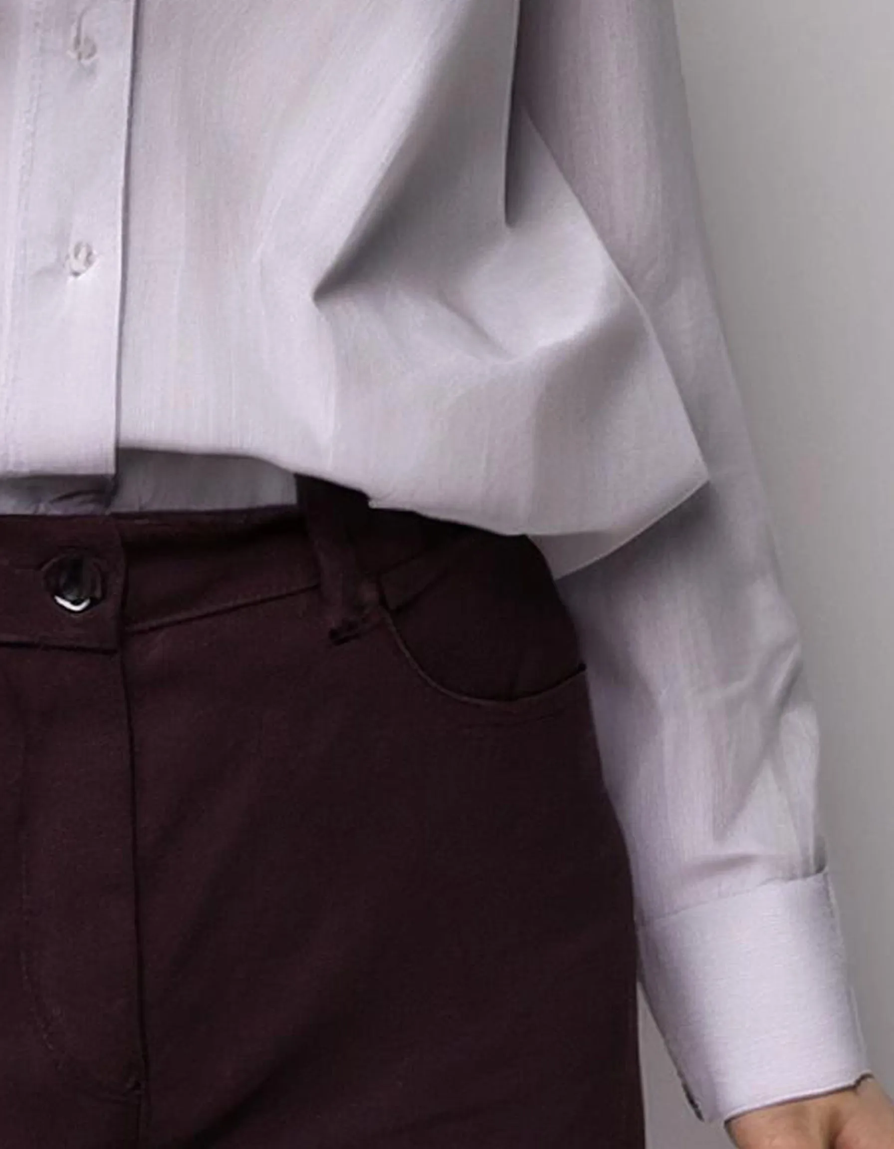 Light Purple Relaxed Fit Dress Shirt