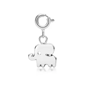 Little Good Luck Elephant Charm - Sterling Silver