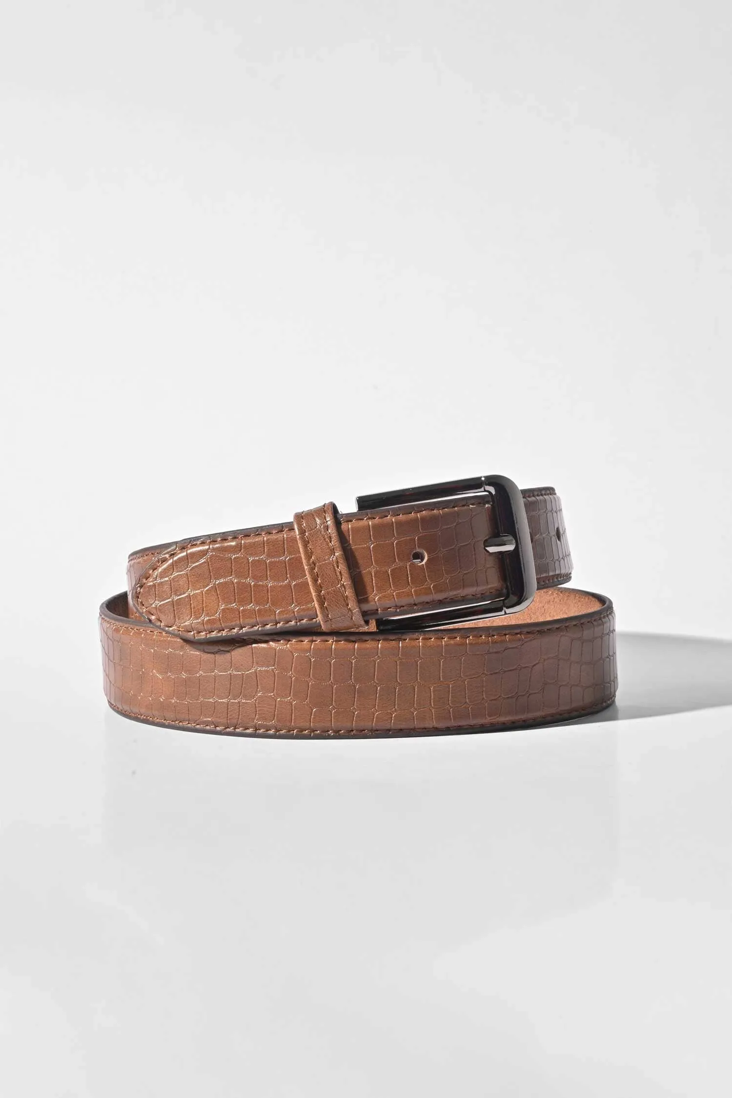 Men's Crocodile Texture Classic Leather Belt