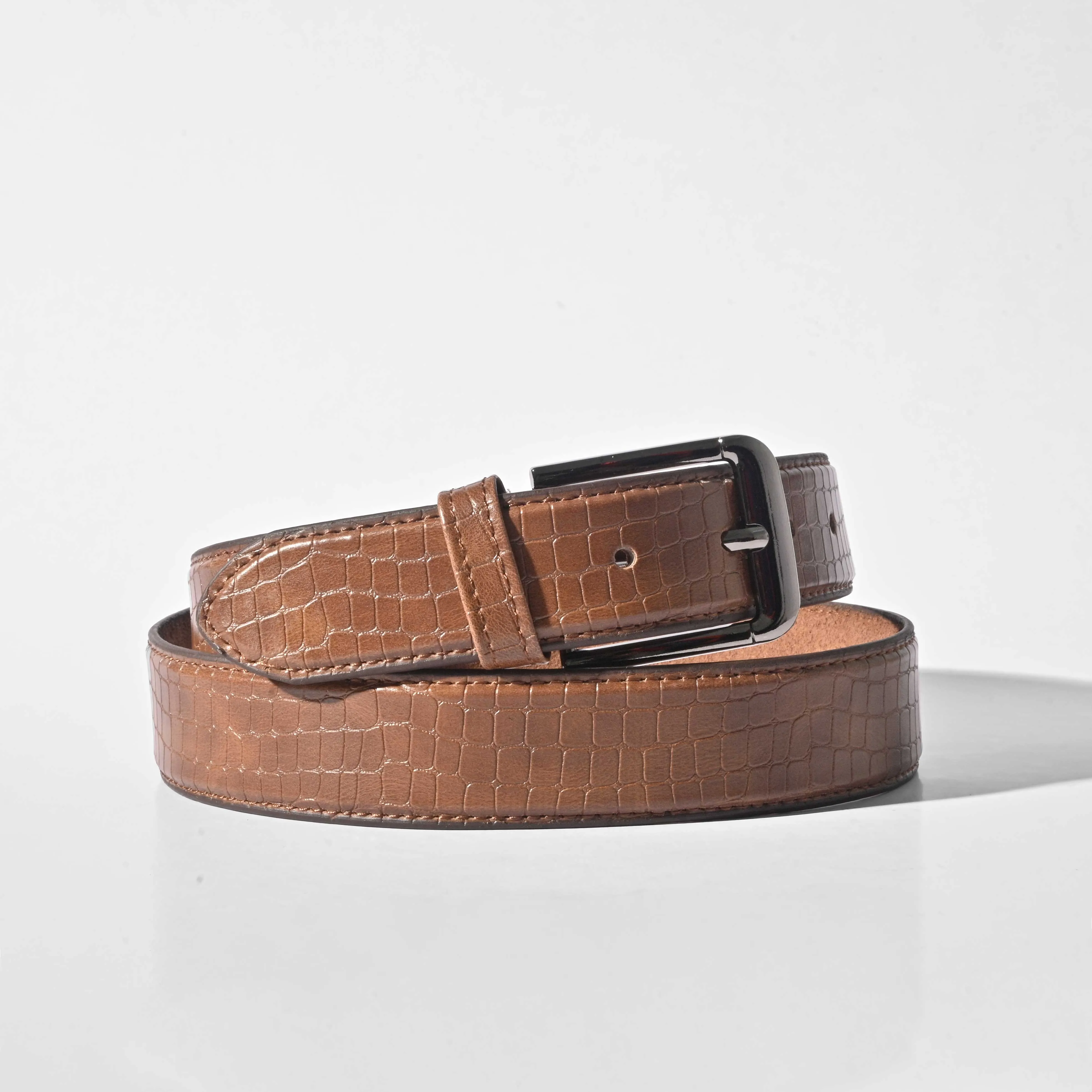 Men's Crocodile Texture Classic Leather Belt