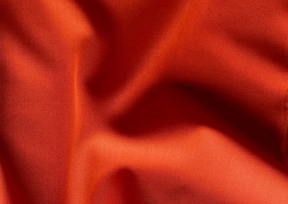 Midweight High-End Tangerine Dream Wool Twill (Made in Italy)