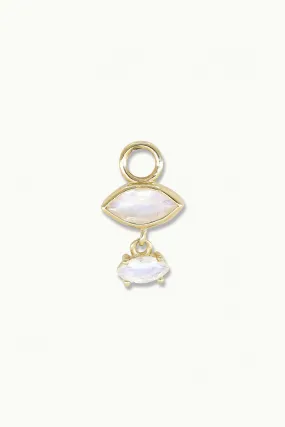 Mila Moonstone Gold Charm