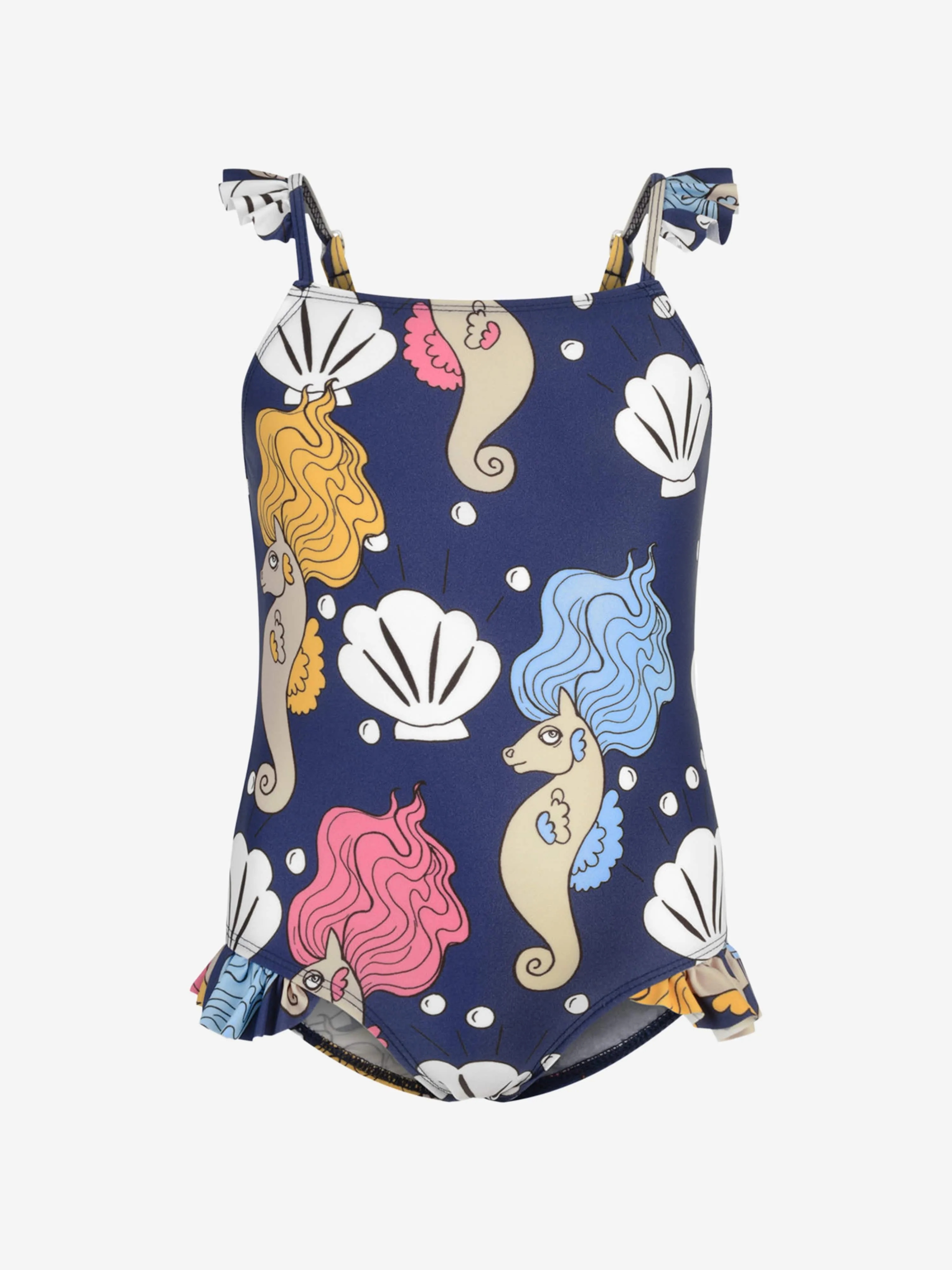 Mini Rodini Girls Seahorse Wing Swimsuit