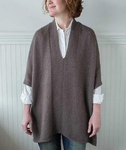 Modern Wrapper Tunic Using Rowan Kid Classic