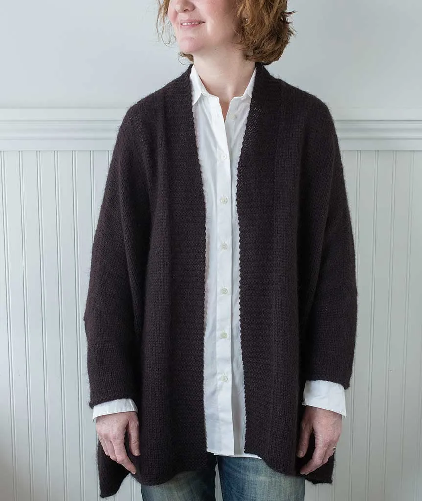 Modern Wrapper Tunic Using Rowan Kid Classic