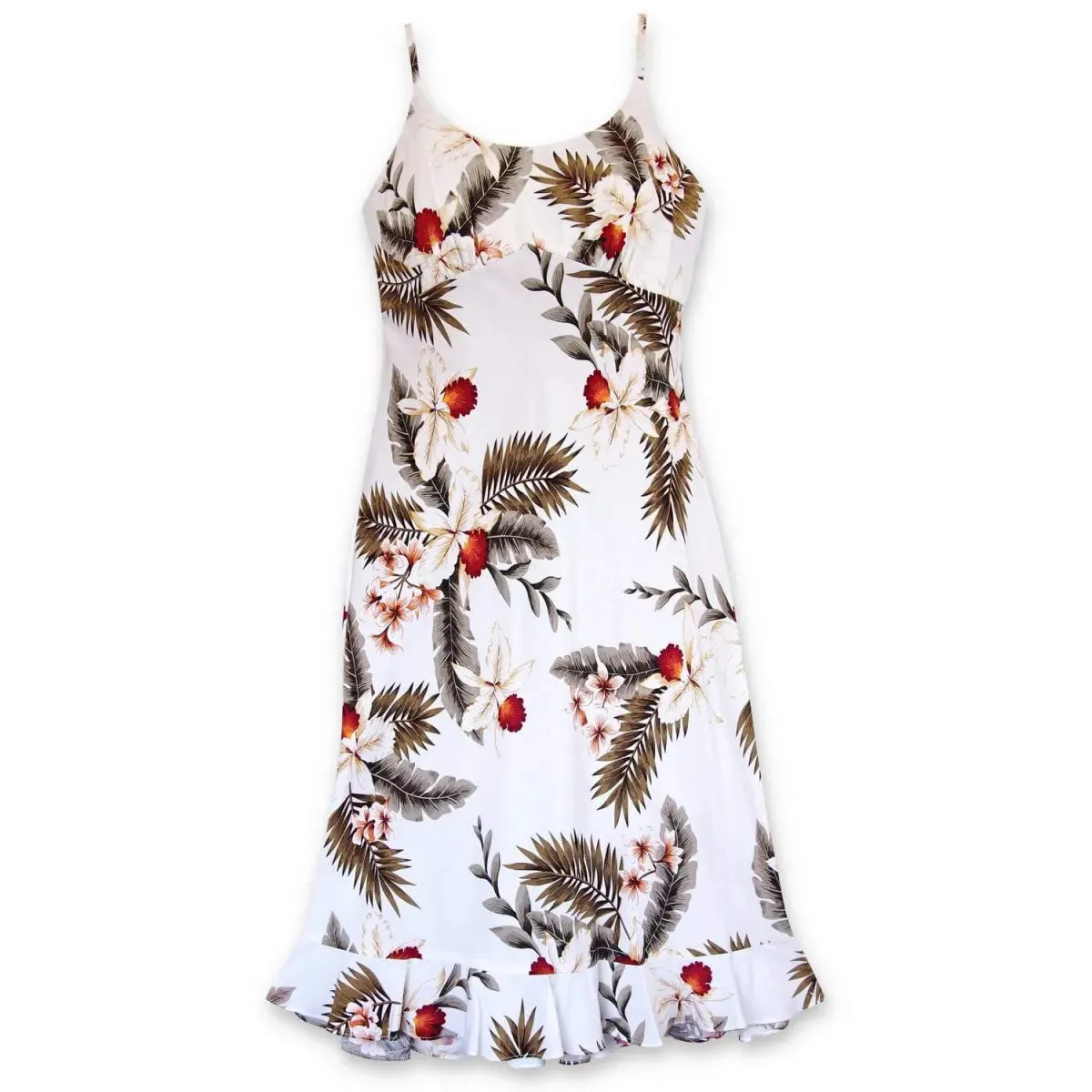 moon white hawaiian kamalii dress