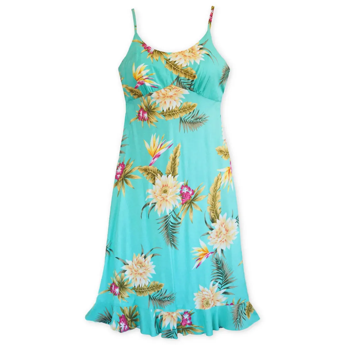 mountain green hawaiian kamalii dress