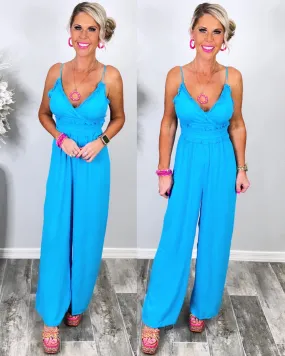 Paradise Haven Jumpsuit - Blue