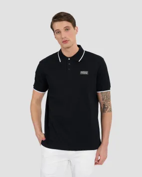 Patterned Placket Polo Shirt