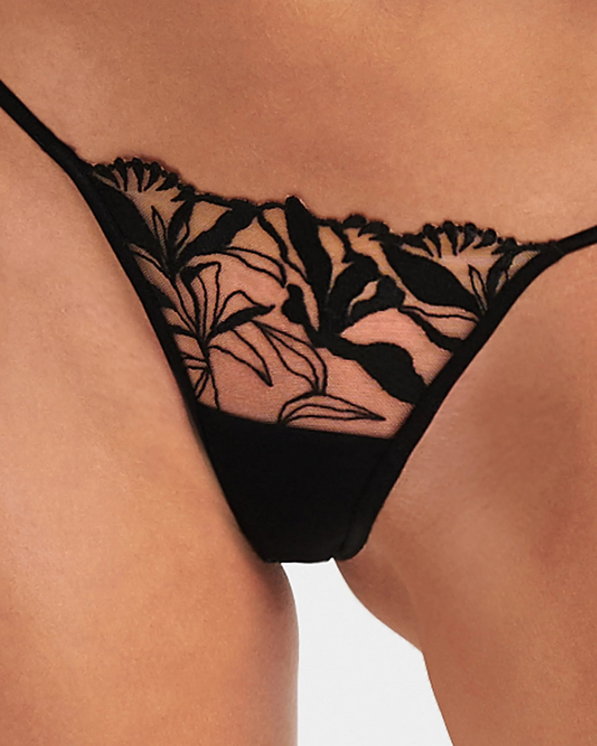 Persephone Brief Sheer/Black