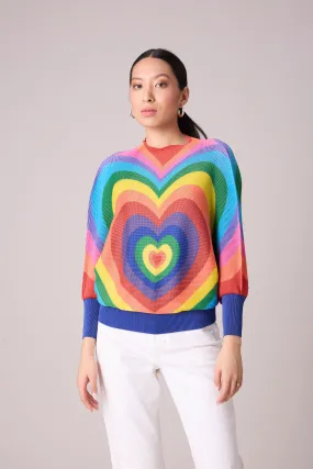 Pixie Heart Print Top - Multicolour