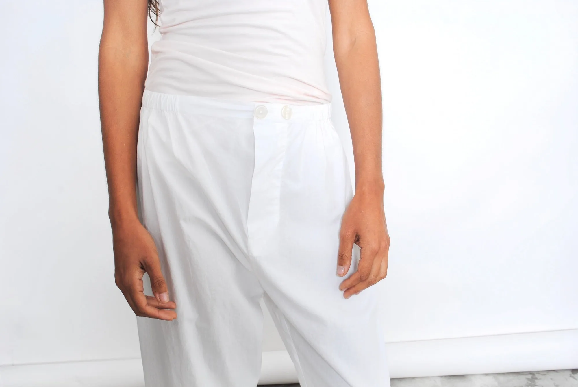 PJ Pants,  White