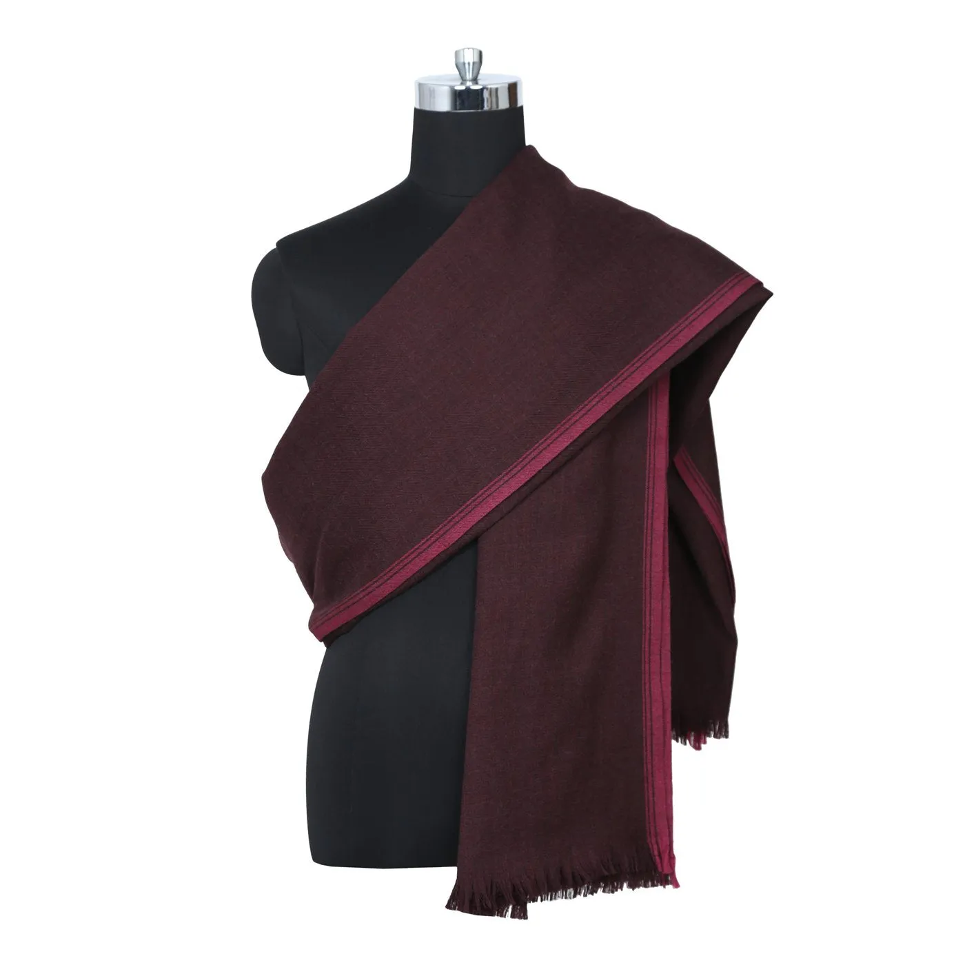 Playful Maroon  Lohi Shawl