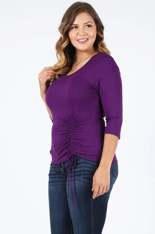 Plus Size waist tie top