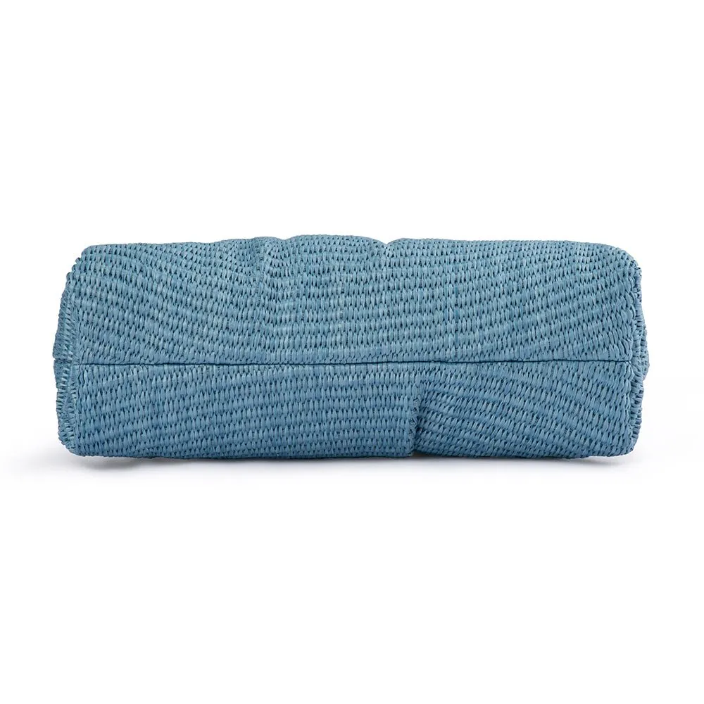 QUEENIE Gathered Woven Clutch