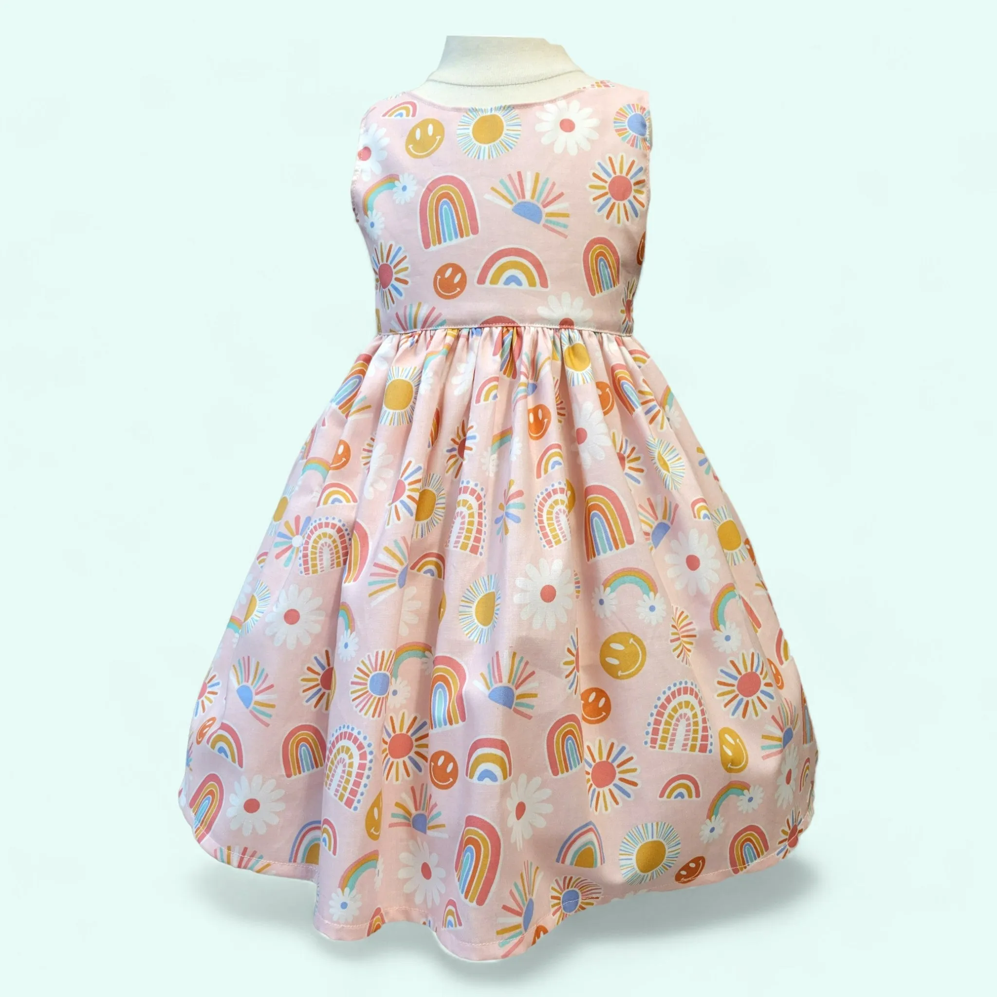 Rainbow Sundress  Rainbow girls dress, Toddler birthday dress, Girls dress, Sundress for girls, Girls dress, Toddler dress.