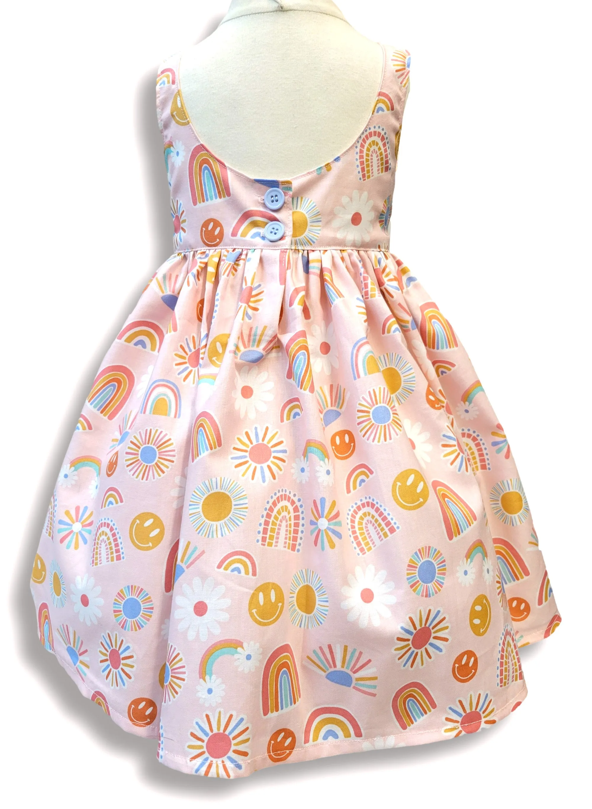 Rainbow Sundress  Rainbow girls dress, Toddler birthday dress, Girls dress, Sundress for girls, Girls dress, Toddler dress.