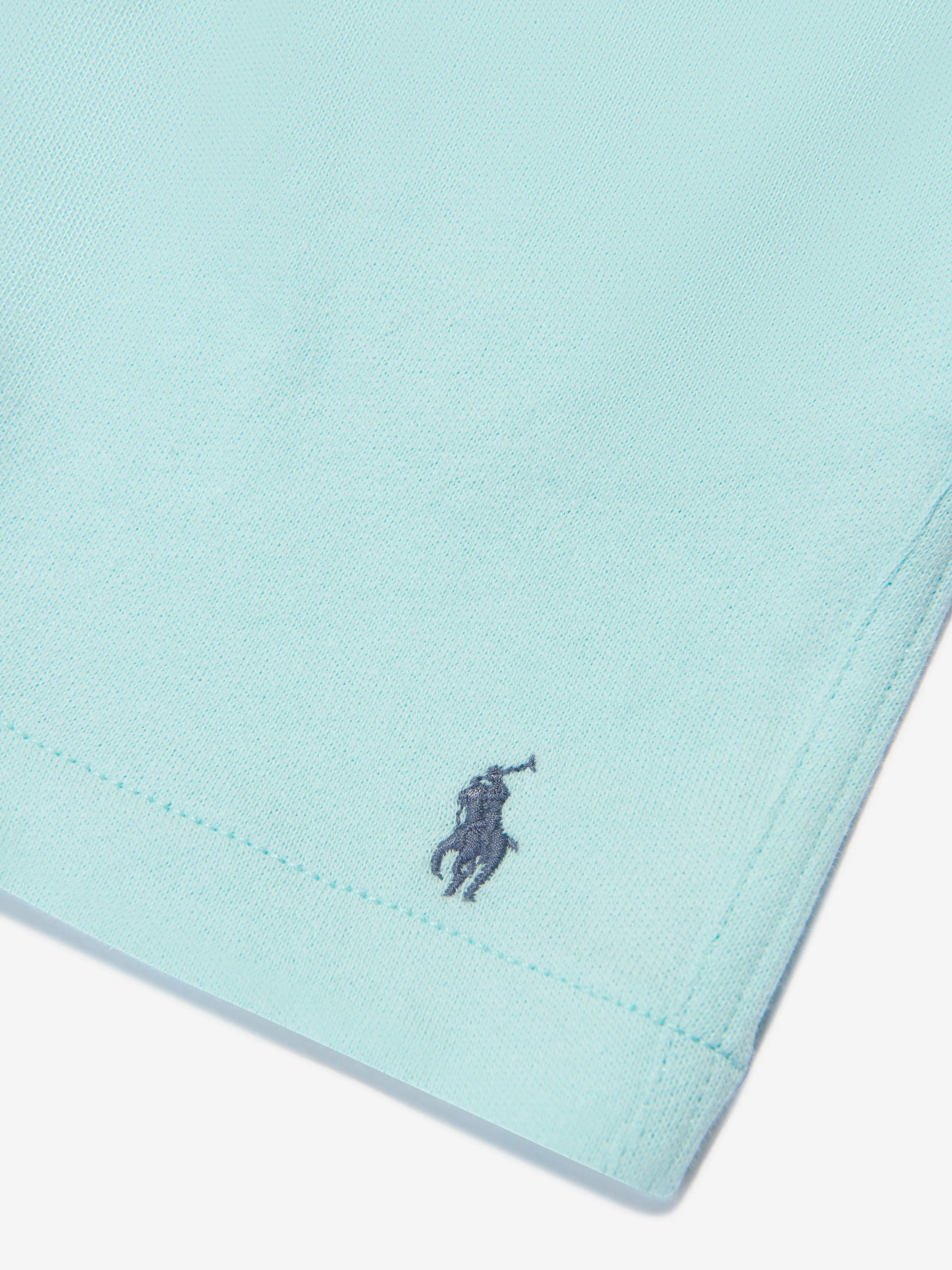 Ralph Lauren Boys Logo Shorts in Aquamarine