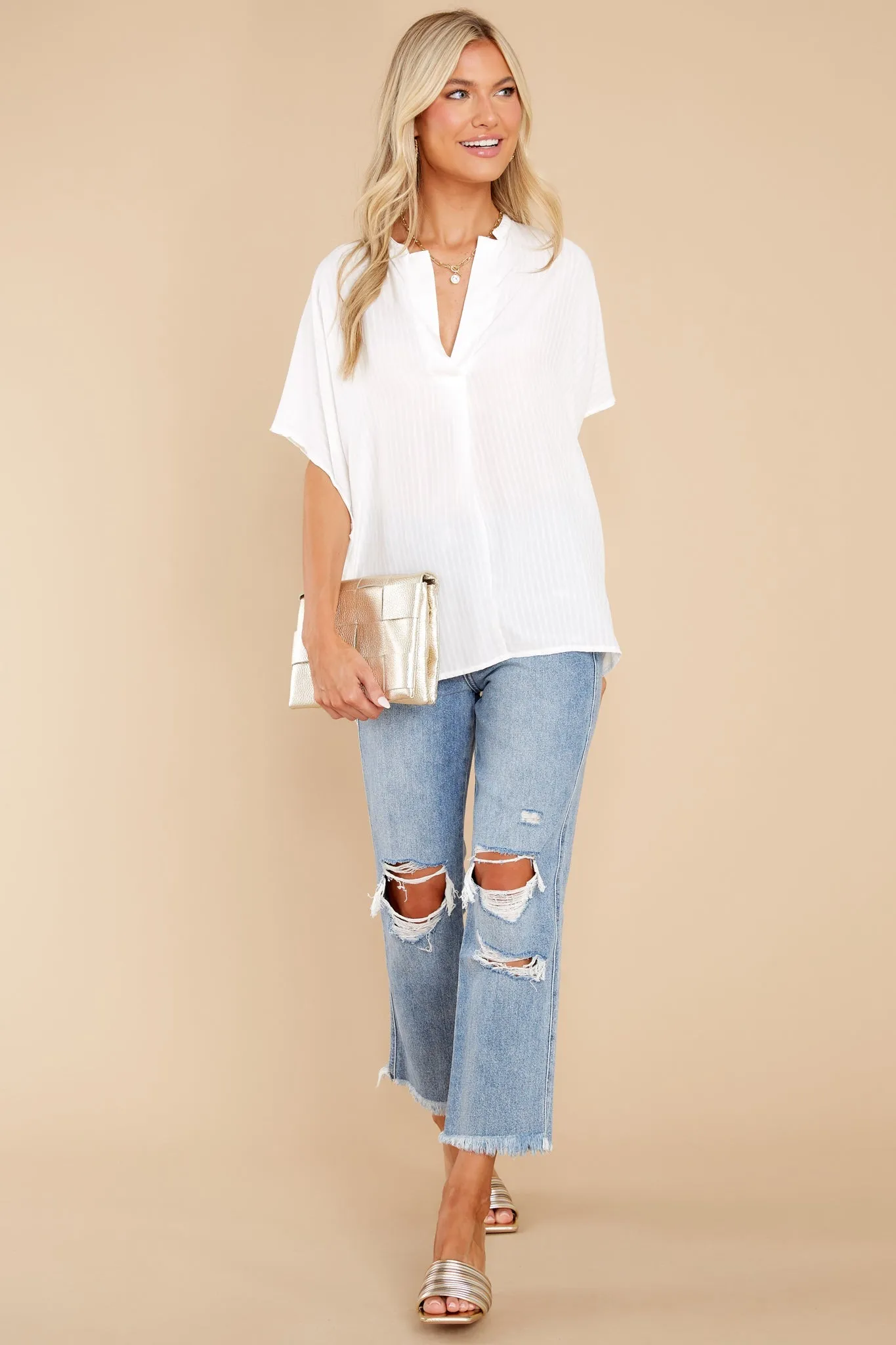 Relaxing Made Easy White Top