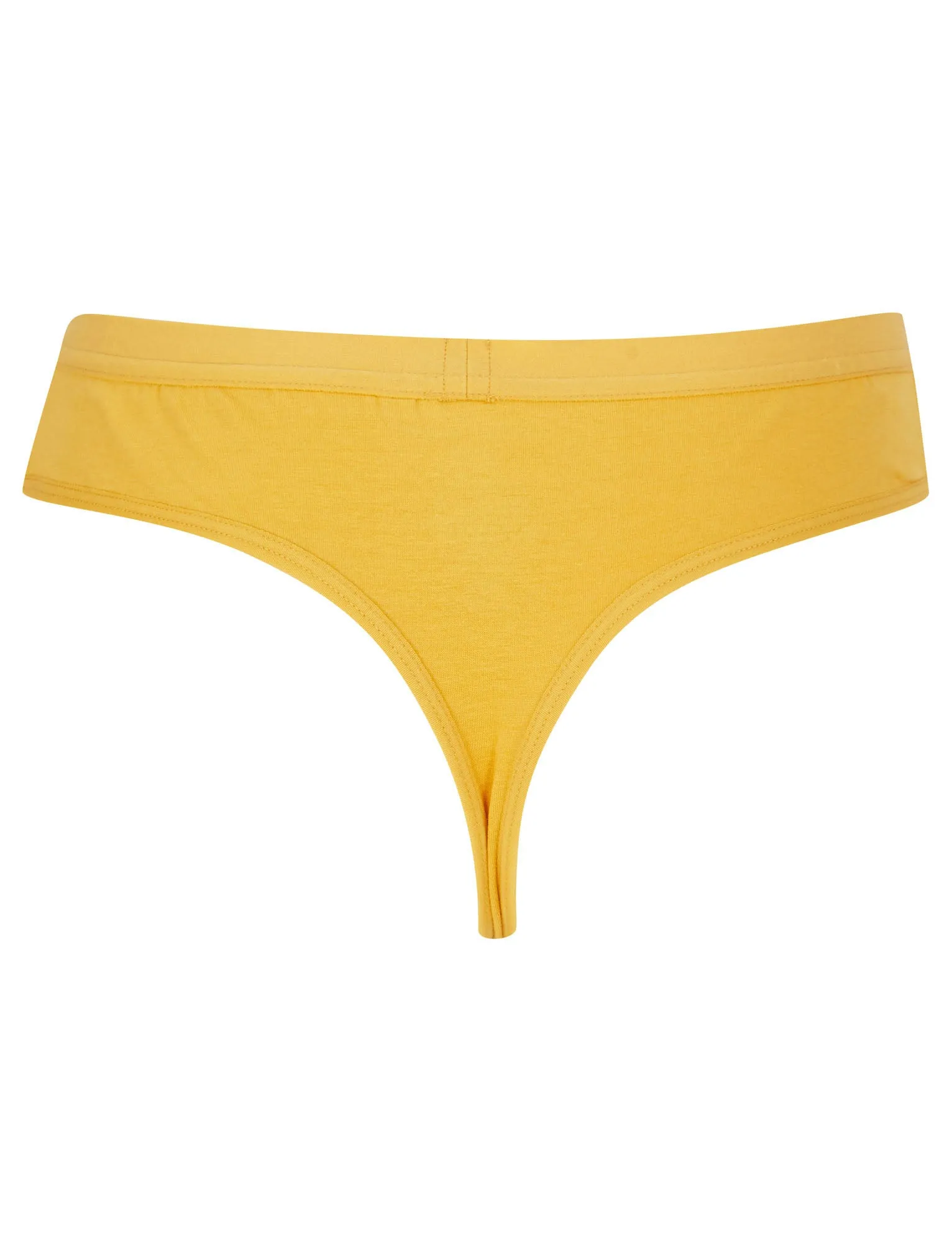 Saint (5 Pack) Cotton Assorted Thongs in Rust / Willow / Dutch Canal / Thunderstorm / Yolk Yellow - Tokyo Laundry