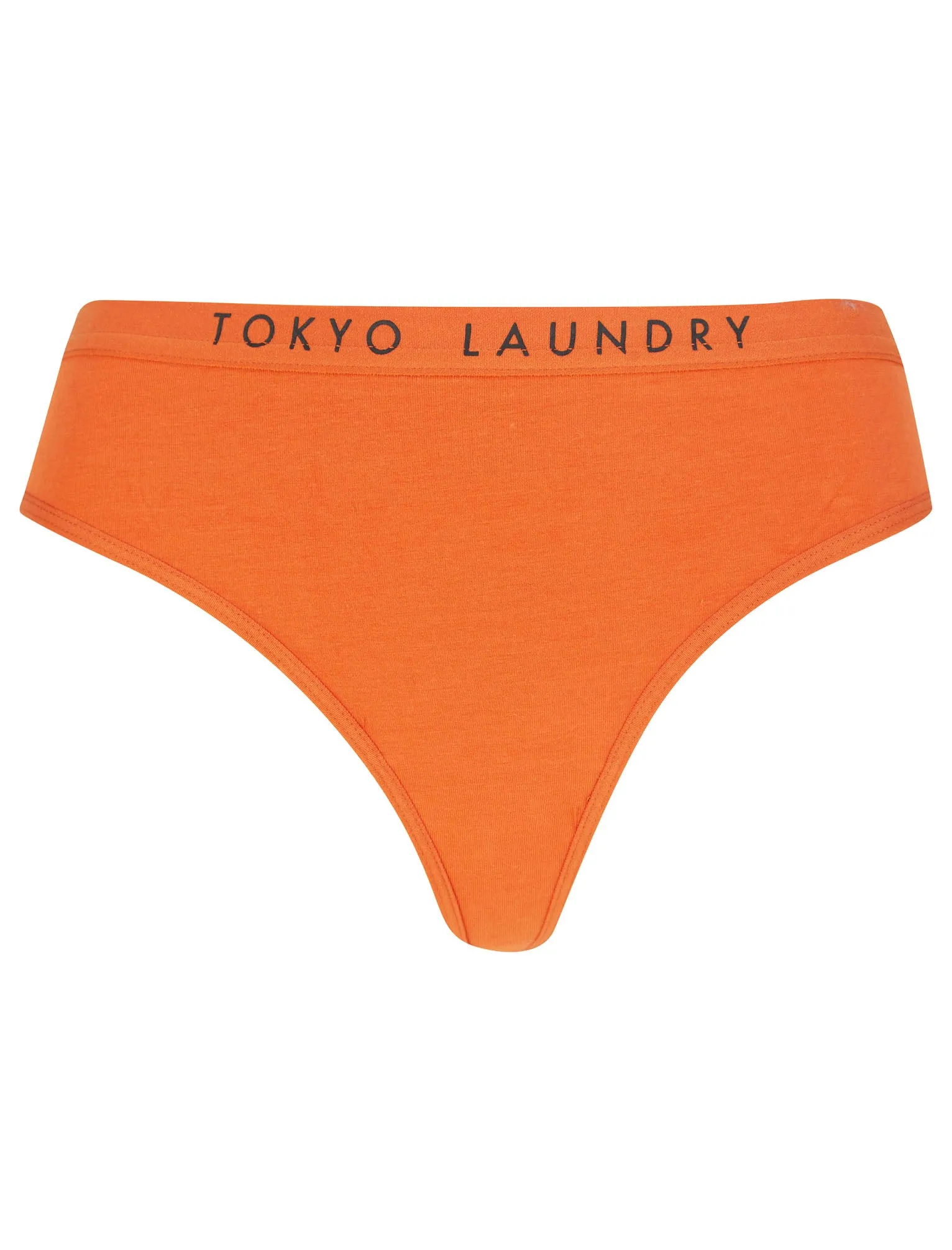 Saint (5 Pack) Cotton Assorted Thongs in Rust / Willow / Dutch Canal / Thunderstorm / Yolk Yellow - Tokyo Laundry