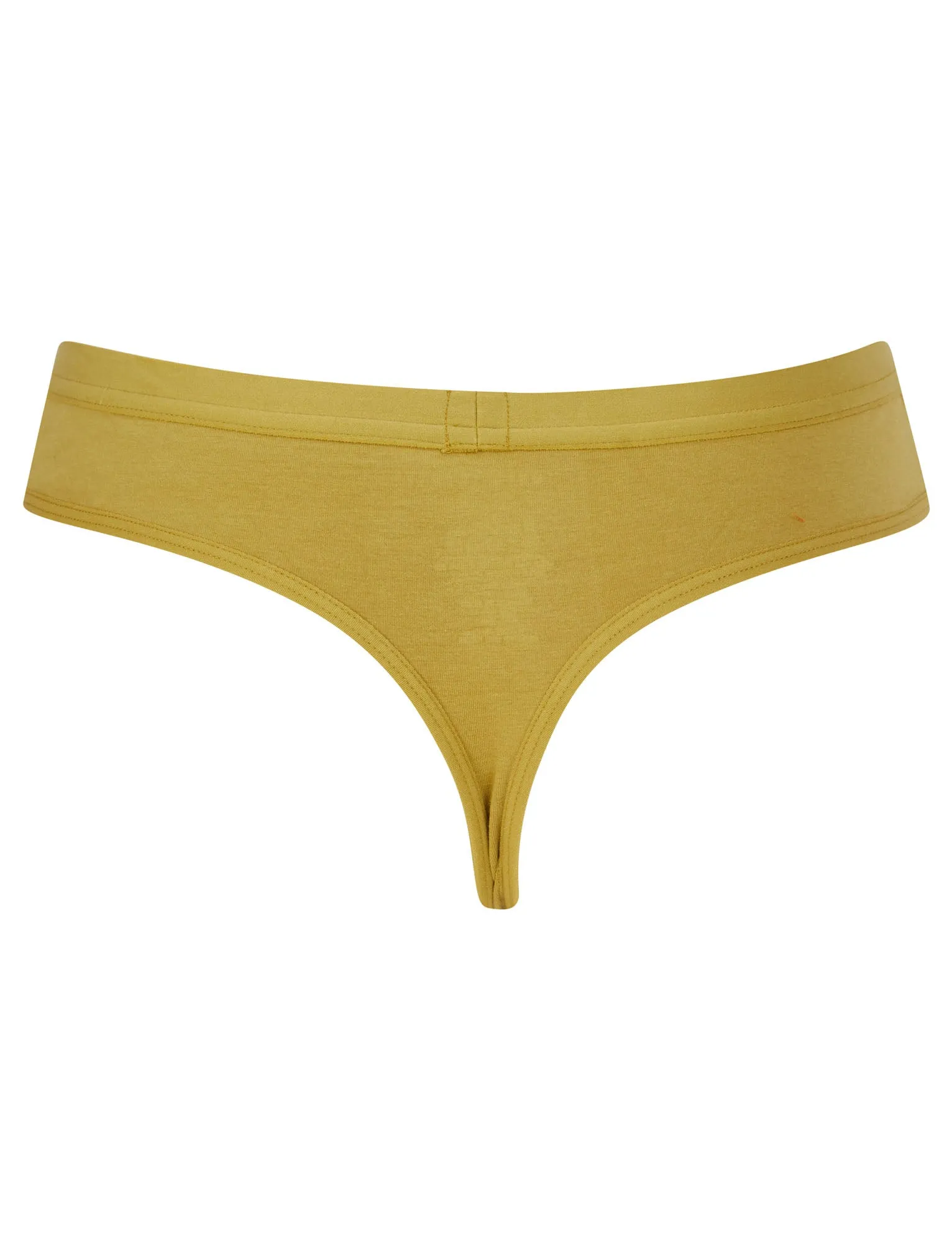 Saint (5 Pack) Cotton Assorted Thongs in Rust / Willow / Dutch Canal / Thunderstorm / Yolk Yellow - Tokyo Laundry