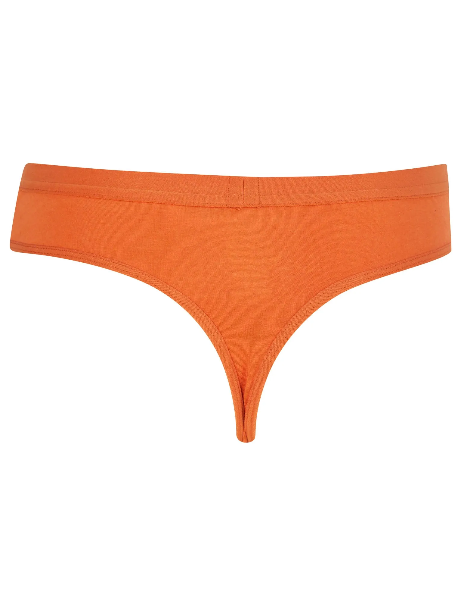 Saint (5 Pack) Cotton Assorted Thongs in Rust / Willow / Dutch Canal / Thunderstorm / Yolk Yellow - Tokyo Laundry