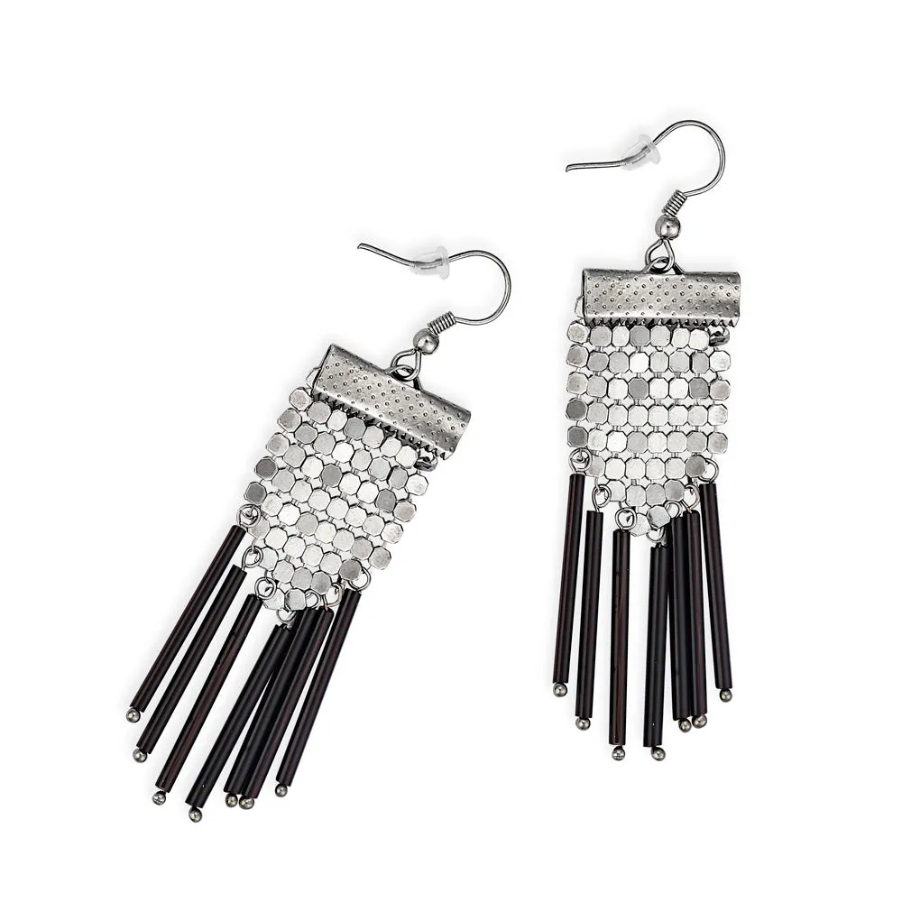 Shaman Mine Earrings In Black