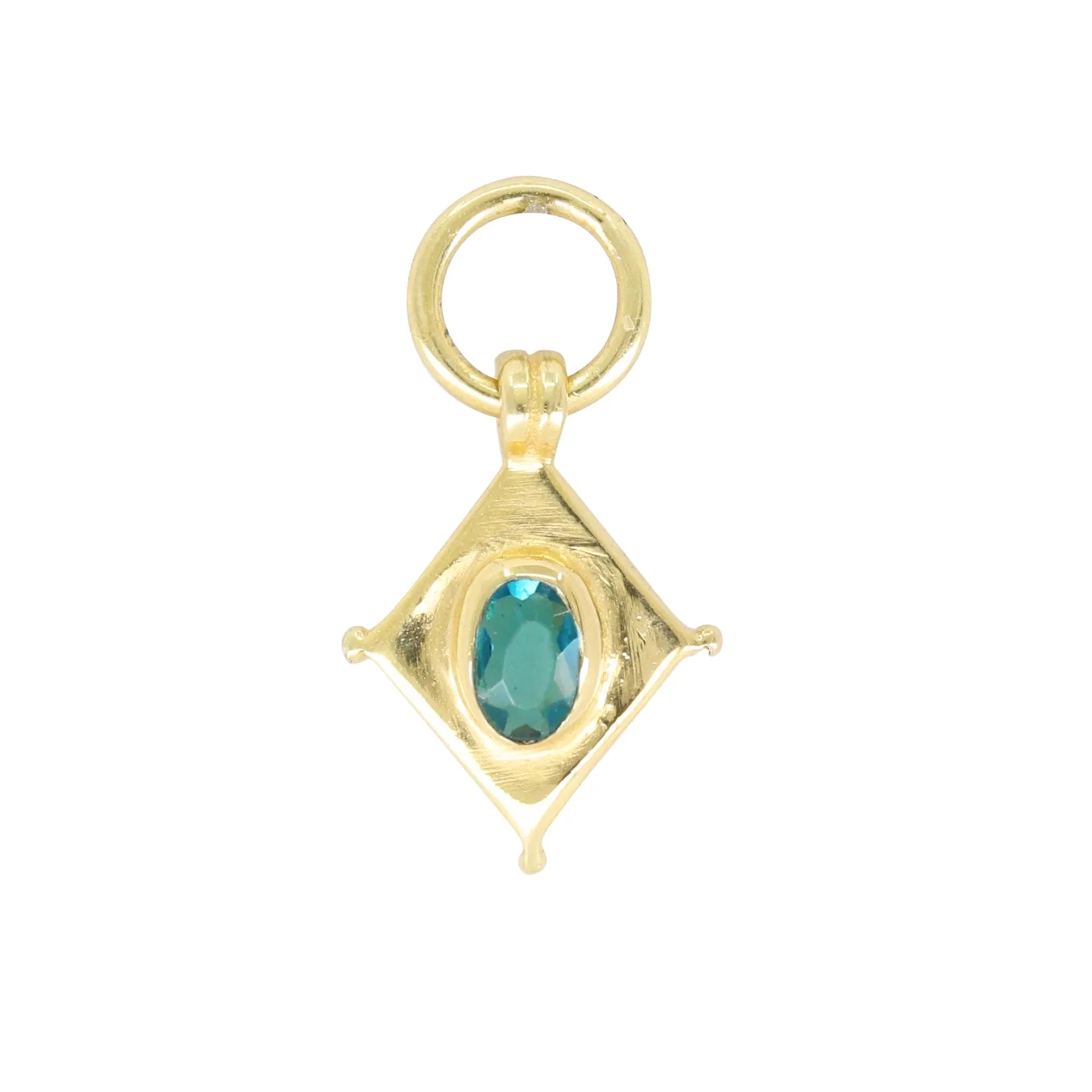 Shield Gold Apatite Charm