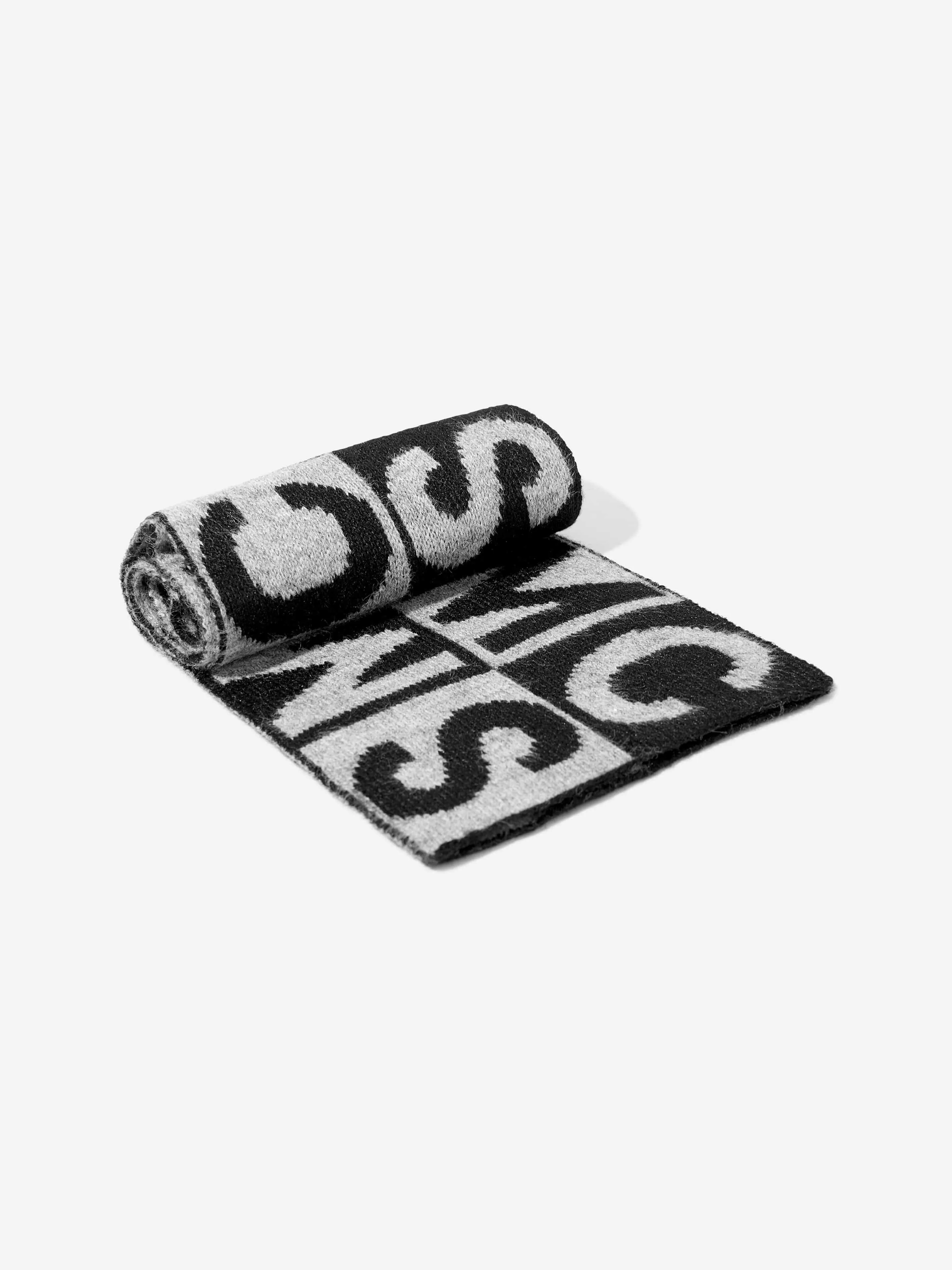 Stella McCartney Kids Logo Scarf in Black