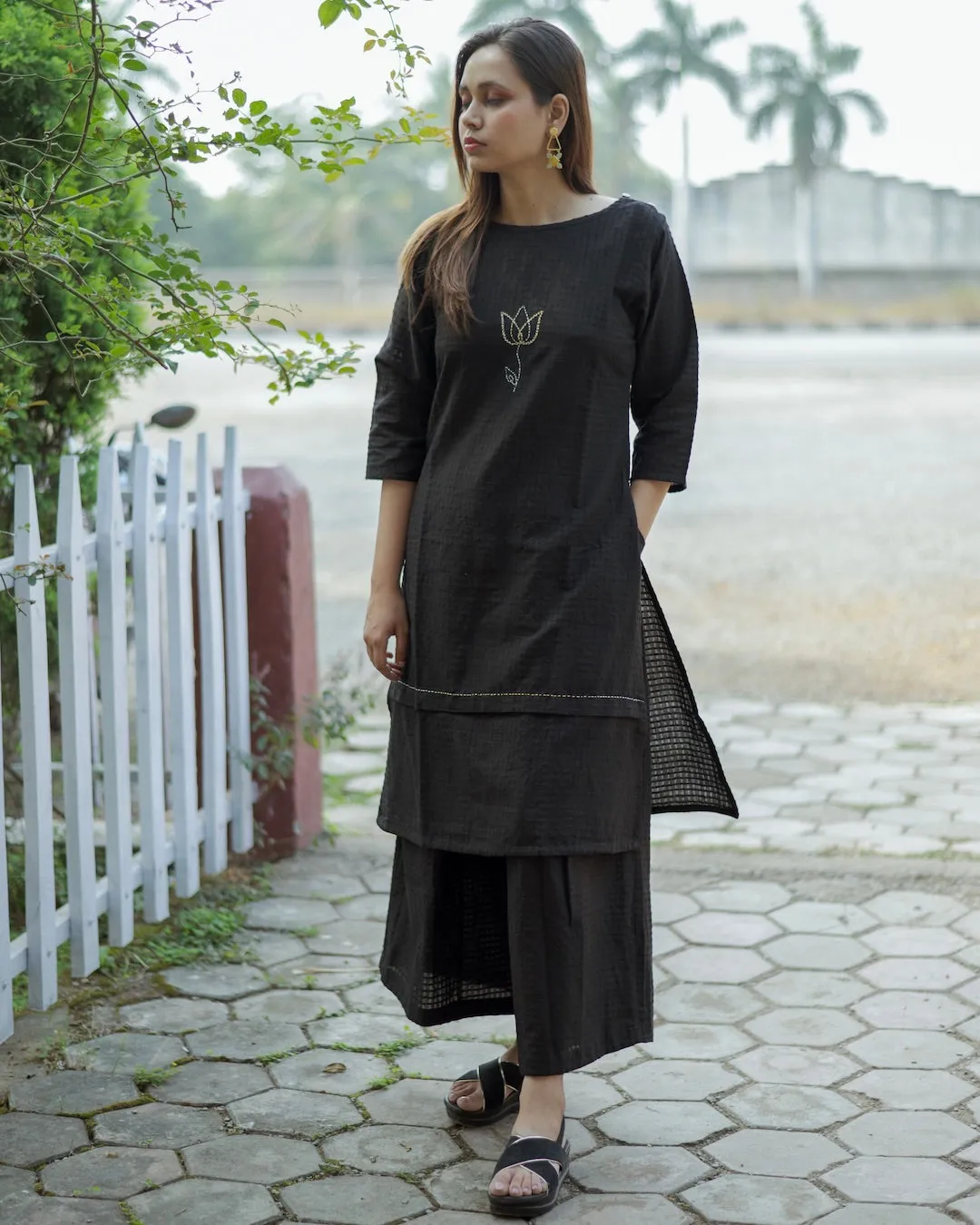 Surmayee lotus Tunic set