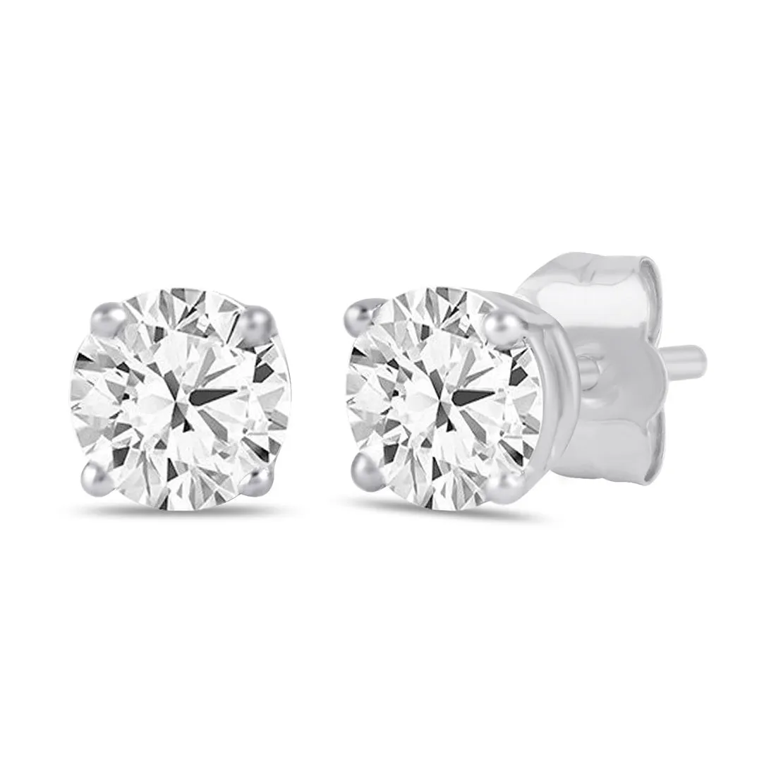 Tia 1.00ct Diamond Earrings in 9ct White Gold