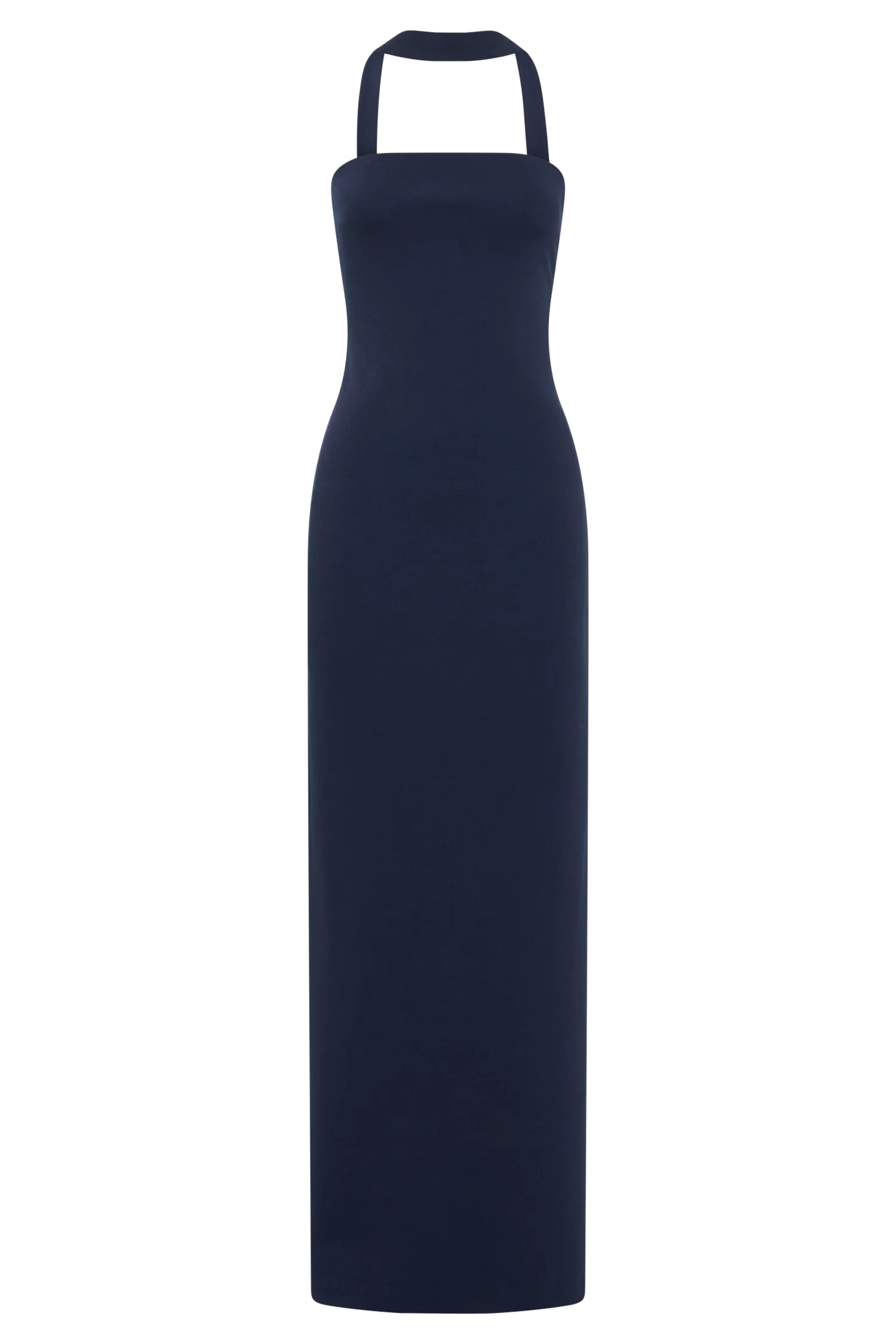 Velma Halter Collar Maxi Dress - Dark Navy