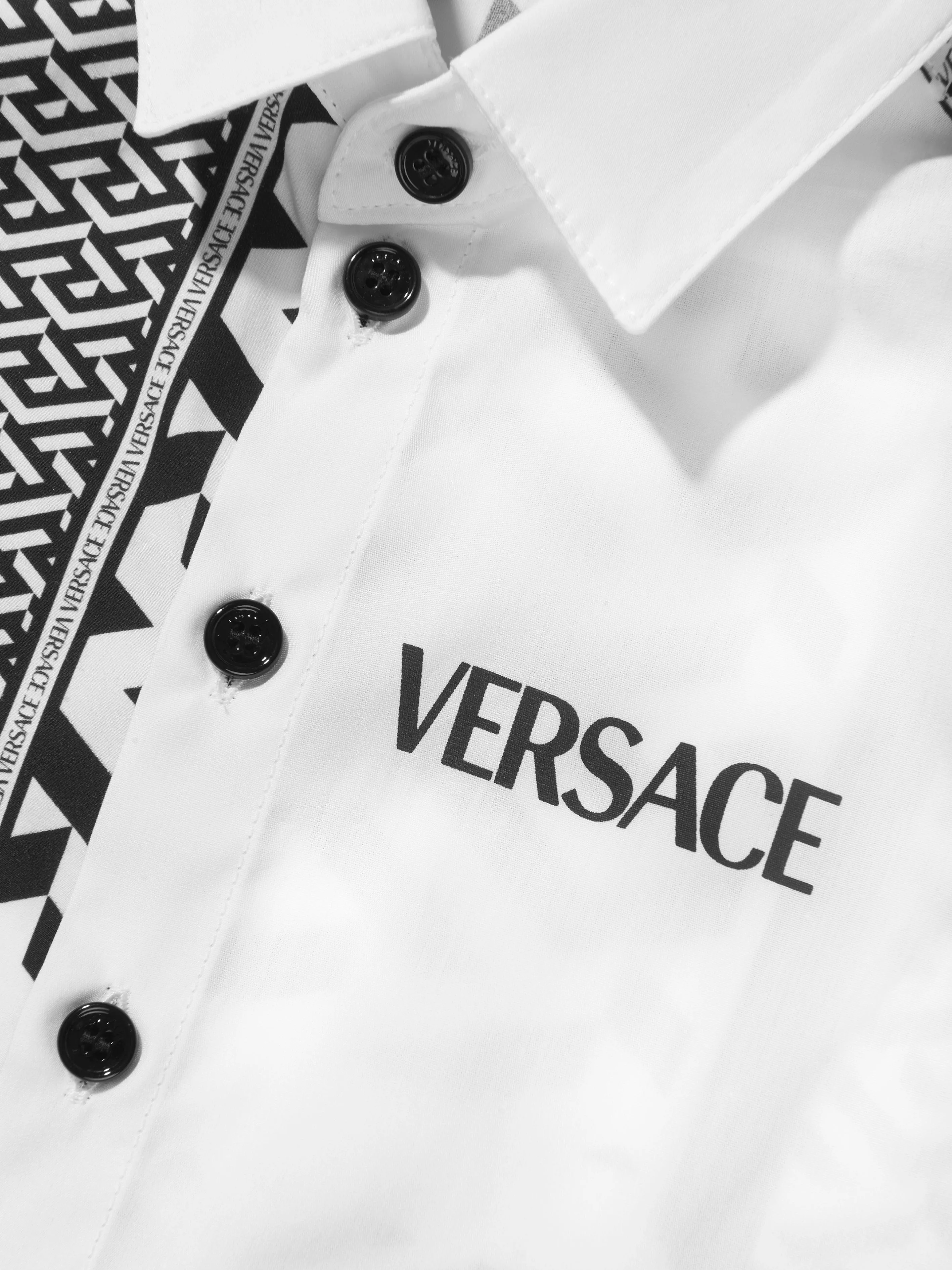 Versace Baby Boys Greca Logo Shirt