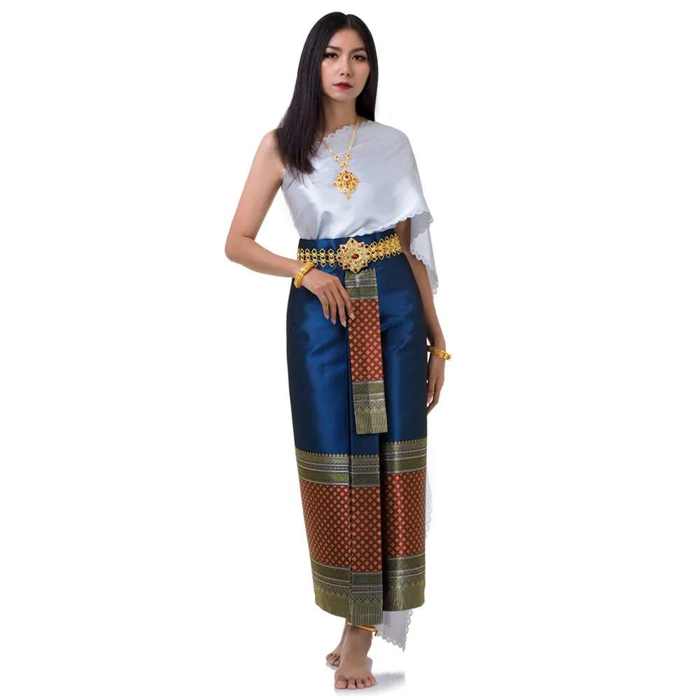 Yada Beautifully Pleated Traditional Chut Thai Dress