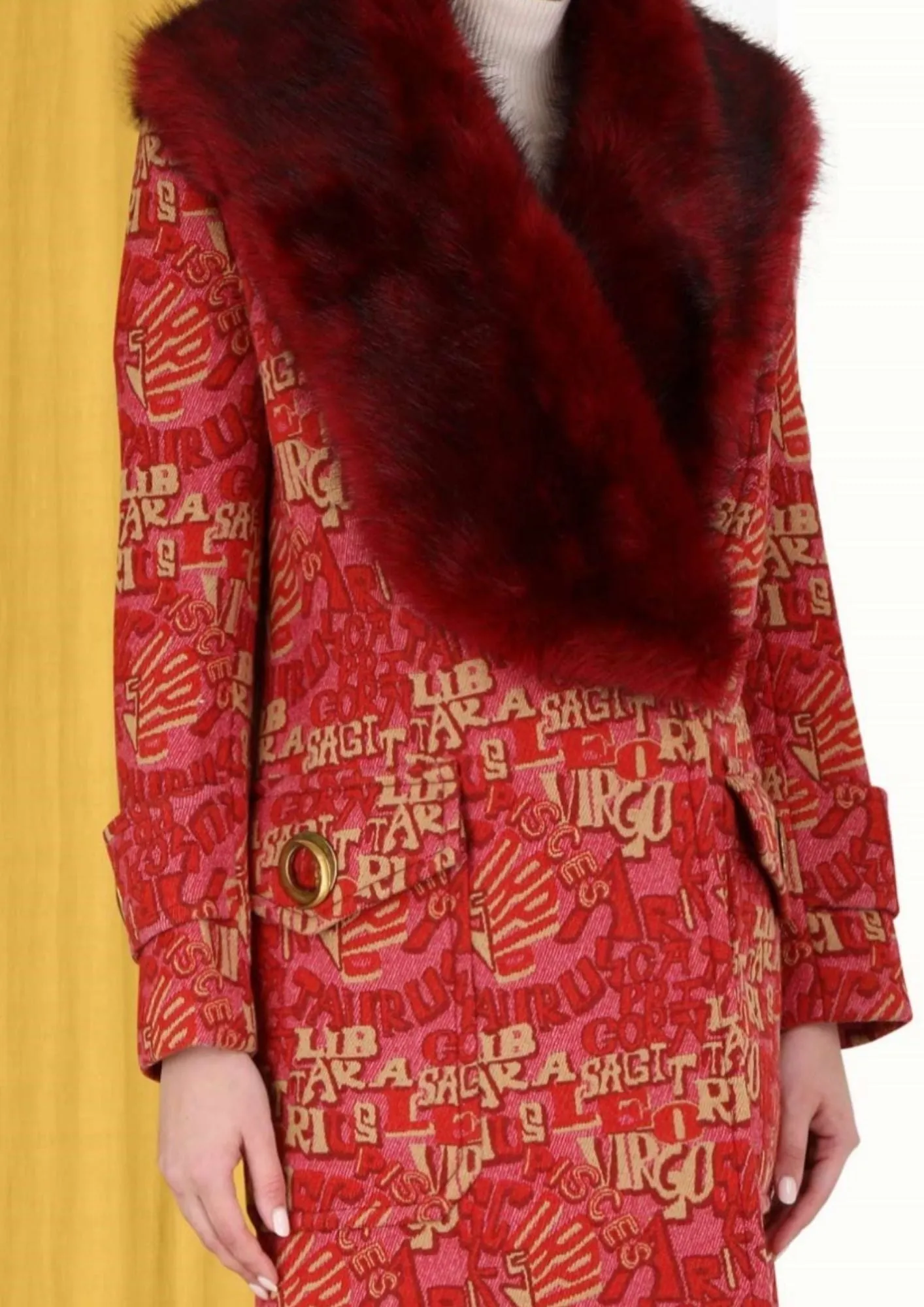 ZIMMERMANN - Kaleidoscope Faux Fur Coat